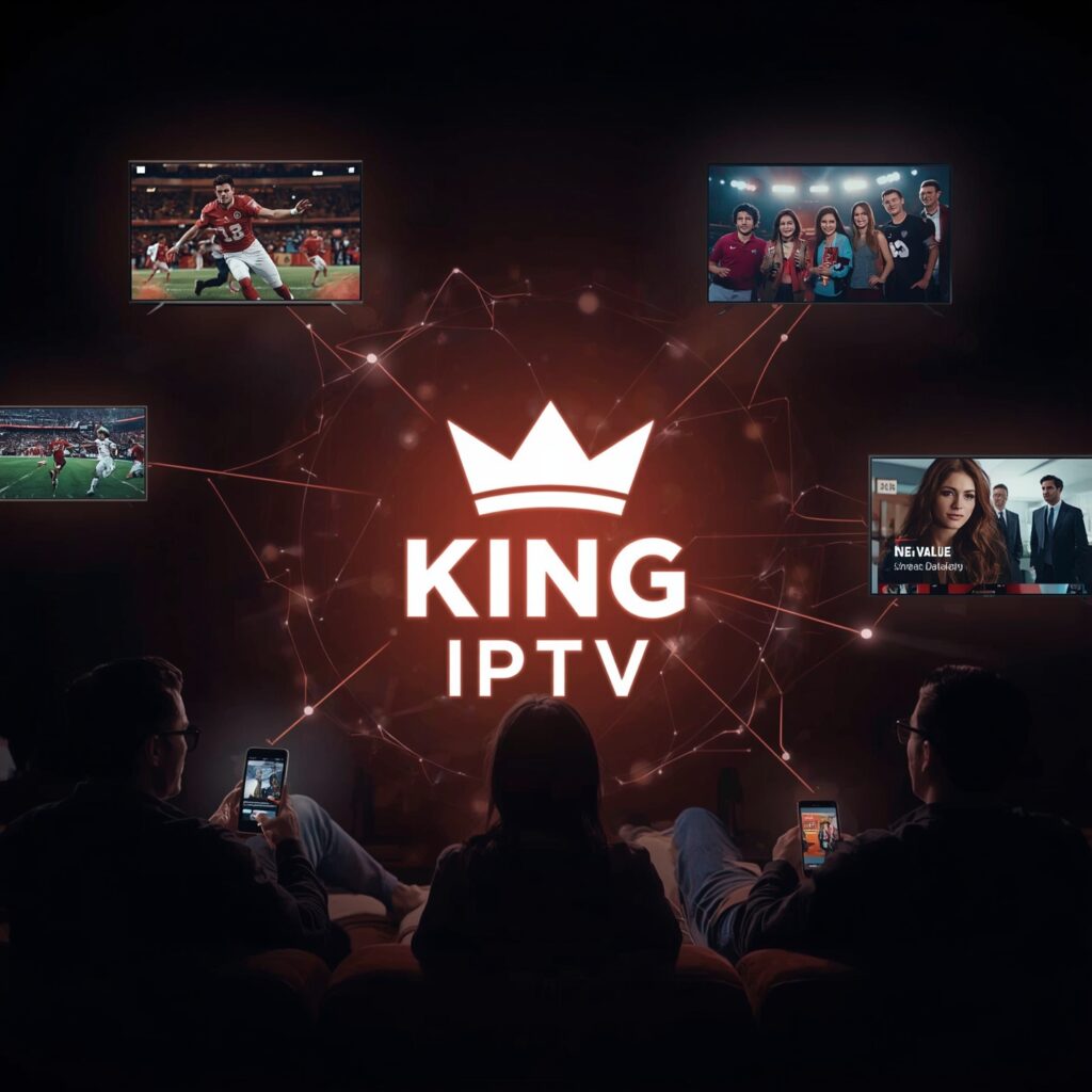 King IPTV logo showcasing streaming services